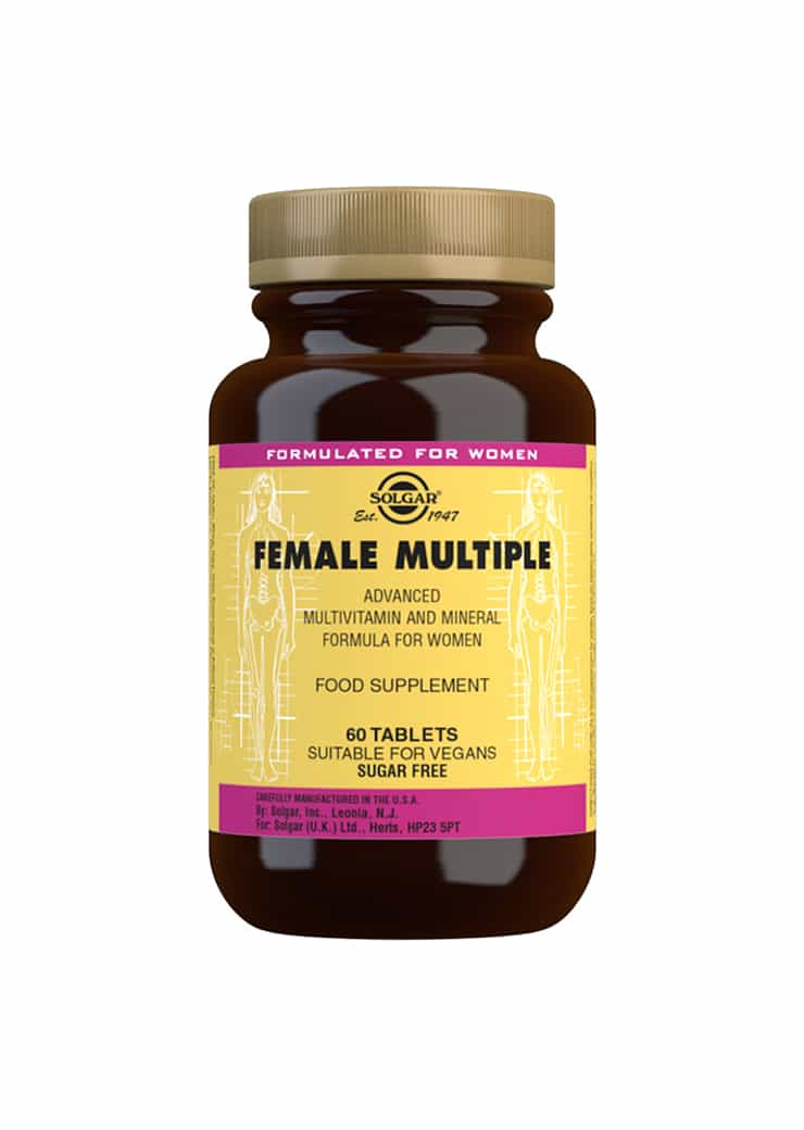 Solgar Female Multiple - Monivitamiini naiselle, 60 tablettia