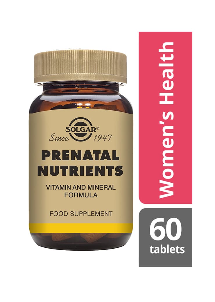 Solgar Prenatal Nutrients - Raskausajan monivitamiini info