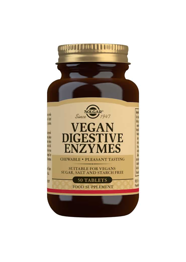 Vegan Digestive Enzymes -ruuansulatusentsyymit kasvissyöjälle