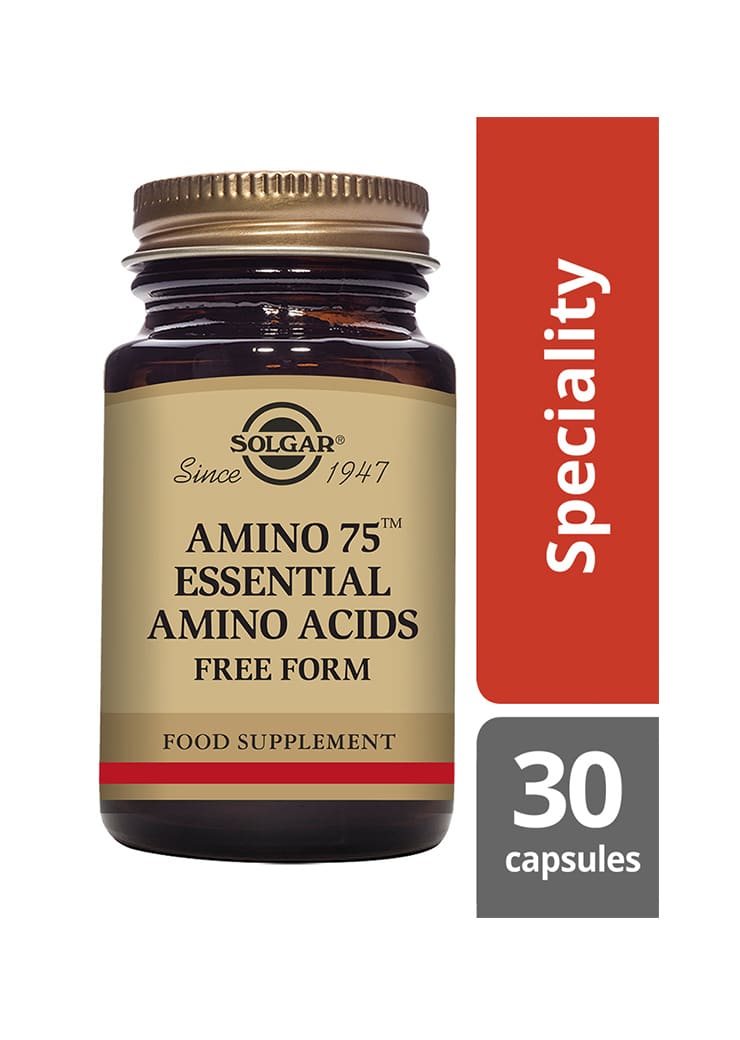Solgar Amino 75™ - välttämättömät aminohapot info