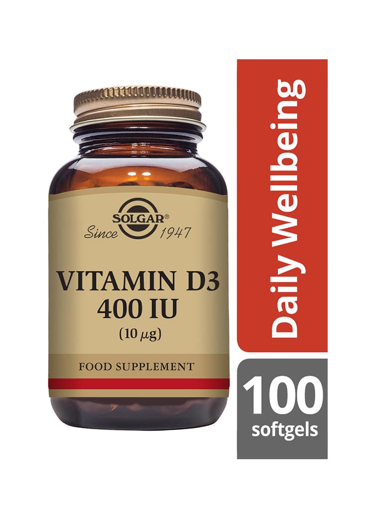 Solgar D3-vitamiini 10 µg info