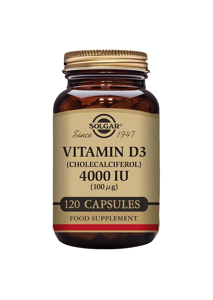 Solgar vahva D3-vitamiini 100 µg