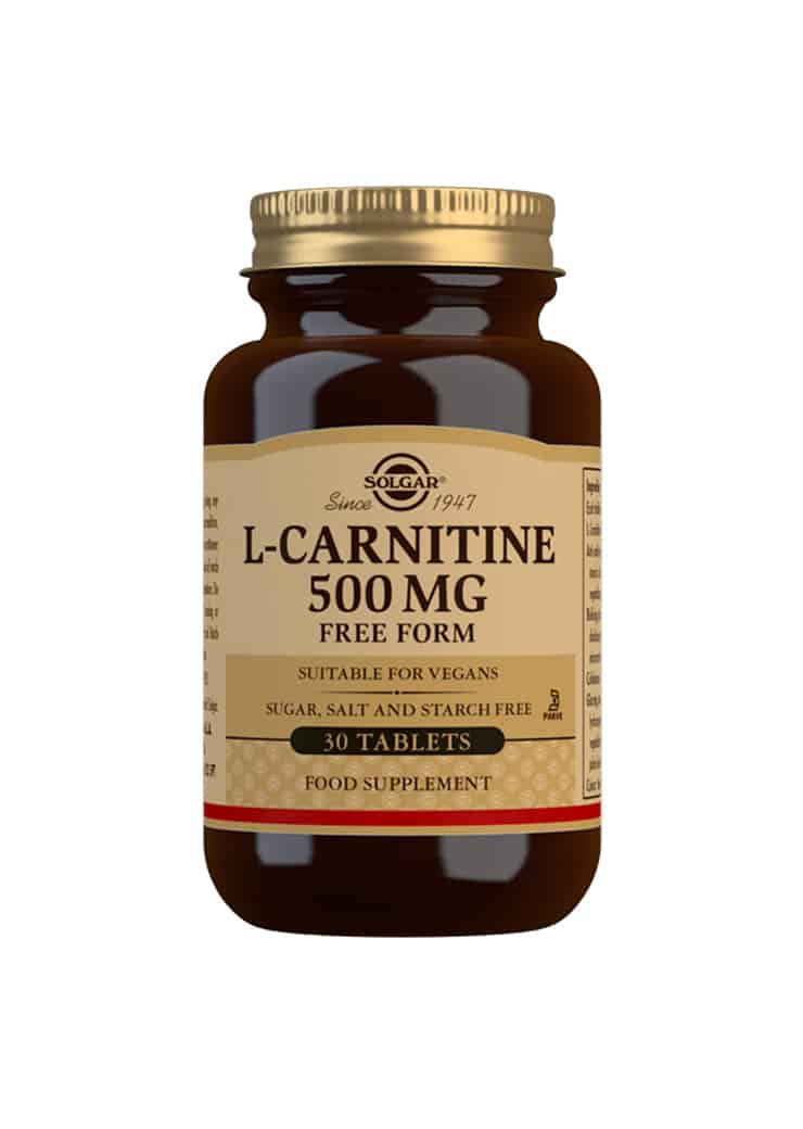 Solgar L-Karnitiini 500 mg, 30 tablettia