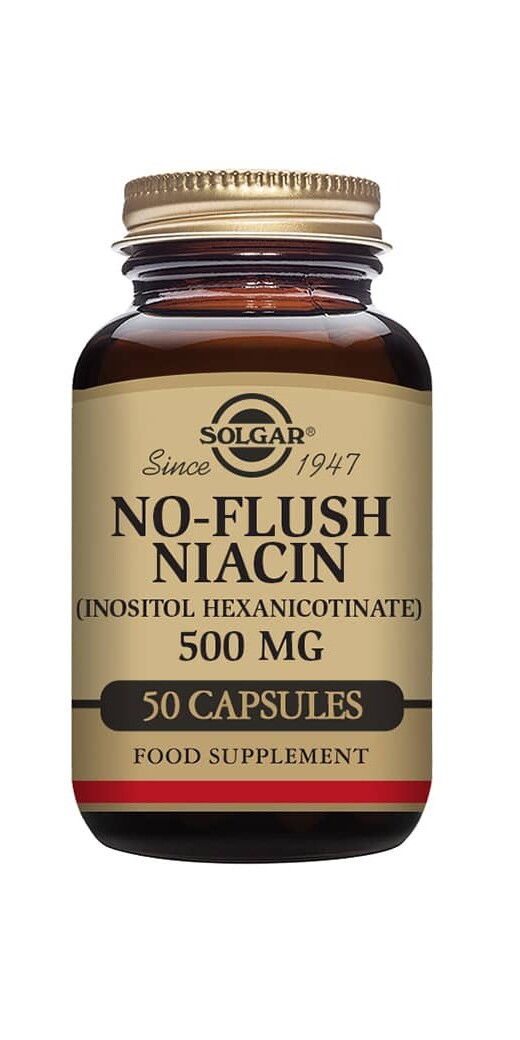 Solgar B3-vitamiini No-Flush Niasiini 500 mg