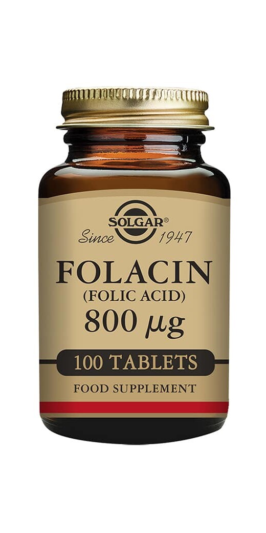 Solgar-foolihappo-800ug-Folacin-hedelmällisyys