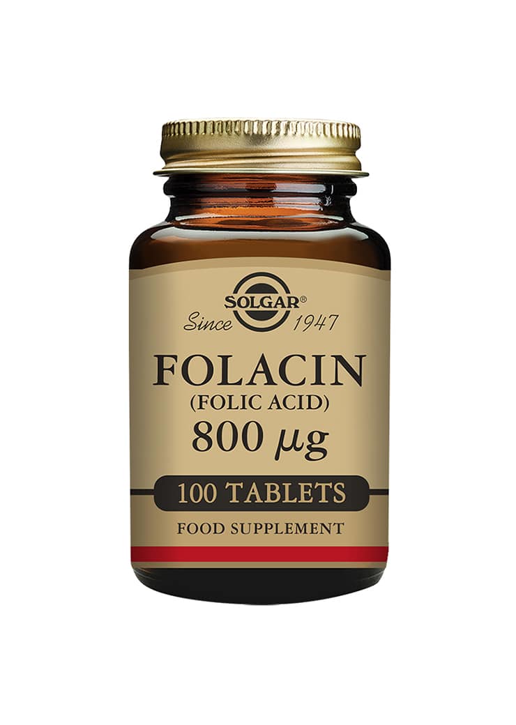 Solgar-foolihappo-800ug-Folacin-hedelmällisyys