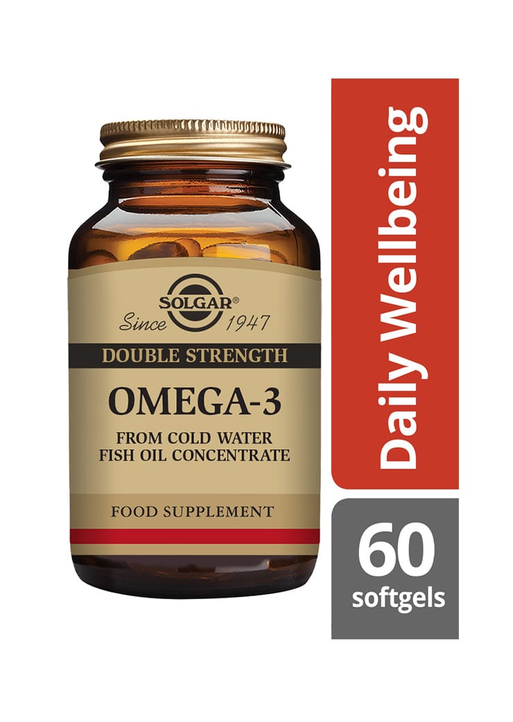 Solgar Vahva Double Strength Omega-3 -rasvahappovalmiste info