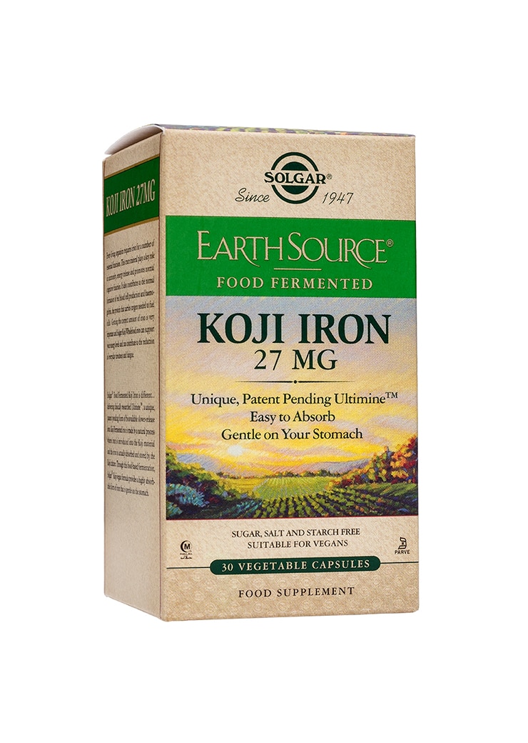 fermentoitu rauta - Solgar Earth Source Koji Iron